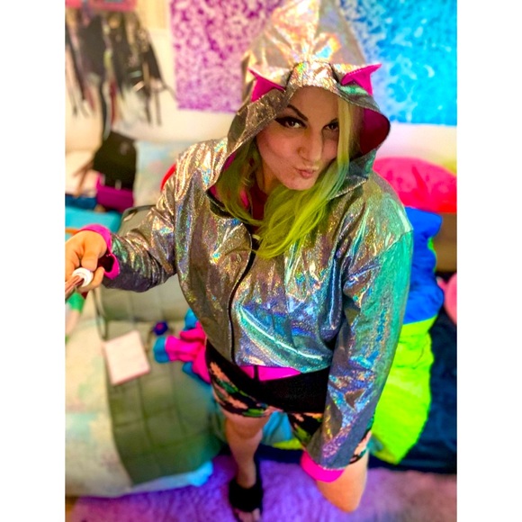 Coquetry Cat Kimberly Jacket Holographic XL 135 + shipping tax - Picture 7 of 10